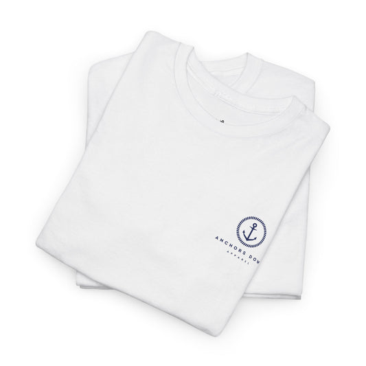 Anchors Down Anchor Tee Graphic Unisex Heavy Cotton Tee