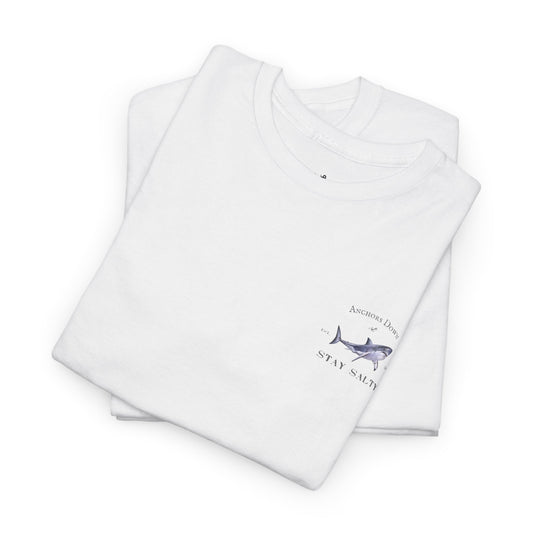 Anchors Down Stay Salty Graphic Unisex Heavy Cotton Tee